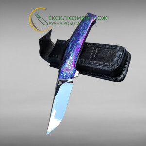 ENIGMA авторський складаний ніж ручної роботи Androshchuk Knives, сталь S125V, 65 HRC